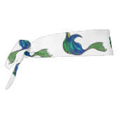 青と緑のマーメイドテールヘッドバンド タイヘッドバンド (回転270)