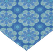 青と緑のメダリオンのテーブルクロス テーブルクロス (アングル)