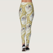 青と緑のメダリオン レギンス (裏面)