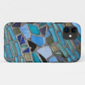 青と緑のモザイクタイル Case-Mate iPhoneケース (裏面(横))