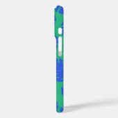 青と緑のモンステラ葉植物植物 Case-Mate iPhoneケース (裏面 / 左)