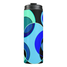 青と緑の交差円のデザイン タンブラー