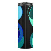 青と緑の交差円のデザイン タンブラー (裏面)