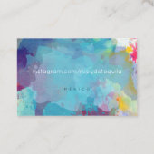 青と緑の名刺 名刺 (裏面)