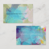 青と緑の名刺 名刺 (正面/裏面)