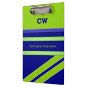 青と緑の名前の追加イニシャル事務所 クリップボード (左)