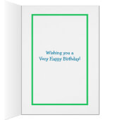 青と緑の大理石アート誕生日写真 (内側 (右))