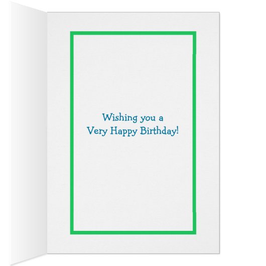 青と緑の大理石アート誕生日写真 (内側 (右))