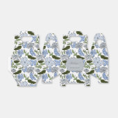 青と緑の手描きフローラブロックプリント フェイバーボックス (折り畳みなし)