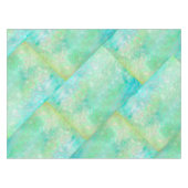 青と緑の抽象芸術アート テーブルクロス (正面(横))