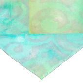 青と緑の抽象芸術アート テーブルクロス (アングル)