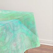 青と緑の抽象芸術アート テーブルクロス (インサイチュ)
