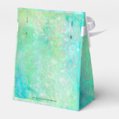 青と緑の抽象芸術アート フェイバーボックス (裏面サイド)