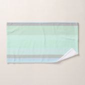 青と緑の抽象芸術ストライプ バスタオルセット (ハンドタオル)