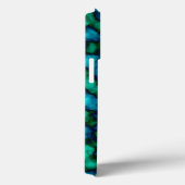 青と緑の抽象芸術パターン Case-Mate iPhoneケース (裏面 / 右)