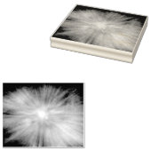 青と緑の抽象芸術背景のクローズアップ ラバースタンプ (押印)