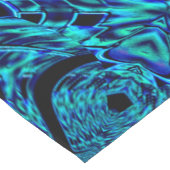 青と緑の曲がったイメージを使用したメタリックエフェクト ロングテーブルランナー (コーナー)