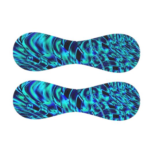 青と緑の曲がったイメージを使用したメタリックエフェクト 野球ボール (パネル)