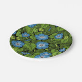 青と緑の朝顔 ペーパープレート (アングル)