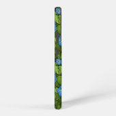 青と緑の朝顔 SAMSUNG GALAXYケース (右側面)