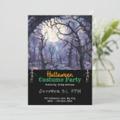 青と緑の森フルムーンブラックハロウィーン 招待状 (スタンド正面)
