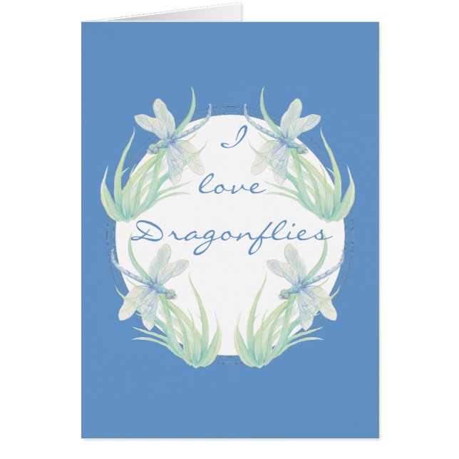 青と緑の水色のトンボが大好き (正面)