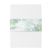 青と緑の水色の緑結婚色 招待状ベリーバンド (裏面例)