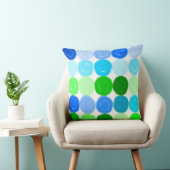 青と緑の泡 クッション (椅子)