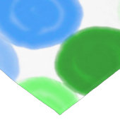 青と緑の泡 ショートテーブルランナー (コーナー)