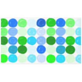 青と緑の泡 テーブルクロス