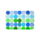 青と緑の泡 バスマット (正面)