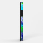 青と緑の流体アート絵画の効果 Case-Mate iPhoneケース (裏面/右)