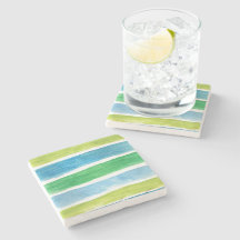 青と緑の海ストライプの水色