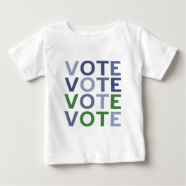 青と緑の色合いで投票しよう ベビーTシャツ