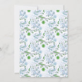 青と緑の花 25周年記念 招待状 (裏面)