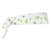 青と緑の葉パターン タイヘッドバンド (回転270)