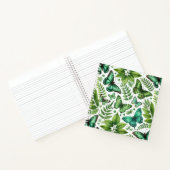 青と緑の蝶 ノートブック (内部)