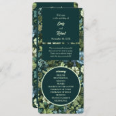 青と緑の野ビクトリアン花ロマンチック プログラム (正面/裏面)