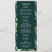 青と緑の野ビクトリアン花ロマンチック プログラム (裏面)