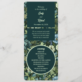 青と緑の野ビクトリアン花ロマンチック プログラム