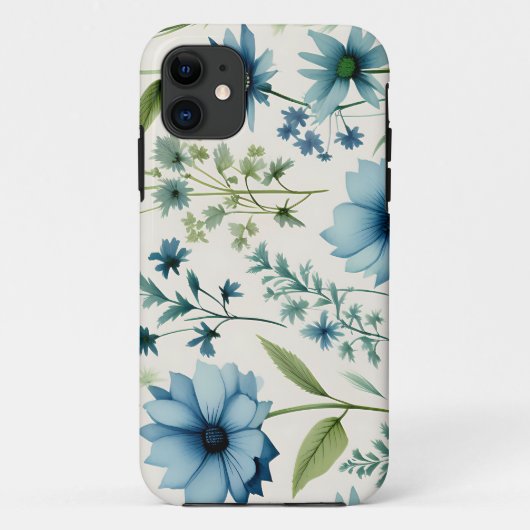 青と緑の野草植物学 Case-Mate iPhoneケース (裏面)