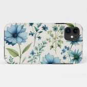 青と緑の野草植物学 Case-Mate iPhoneケース (裏面(横))