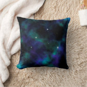青と緑の銀河系宇宙銀河星 クッション (ブランケット)
