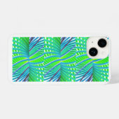 青と緑の電話ケース iPhoneケース (裏面横)