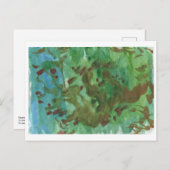 青と緑の風景はがき ポストカード (正面/裏面)