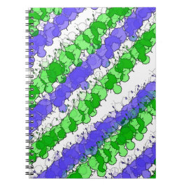 青と緑の（ばちゃばちゃ）跳ねる 動揺して ノートブック
