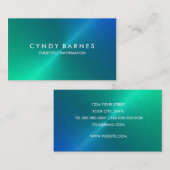 青と緑のSheen名刺 名刺 (正面/裏面)