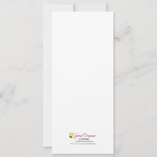 青と緑のVIPスイート16チケットパーティー 招待状 (裏面)