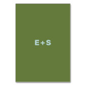 青と緑のWes Andersonのテーインスパイアブル番号 テーブルナンバー (裏面)