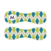 青と緑アーガイル 野球ボール (パネル)